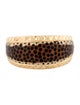 Ring 14K Leopard Print Enamel Band Ring
