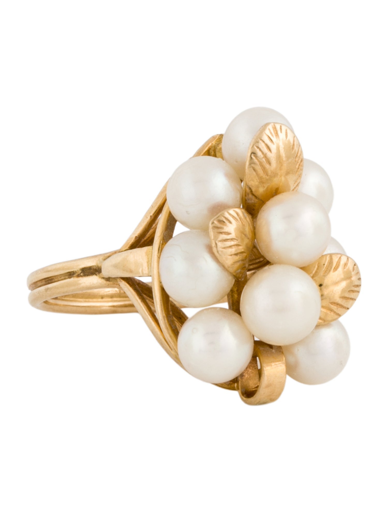 Ring 14K Pearl Cluster
