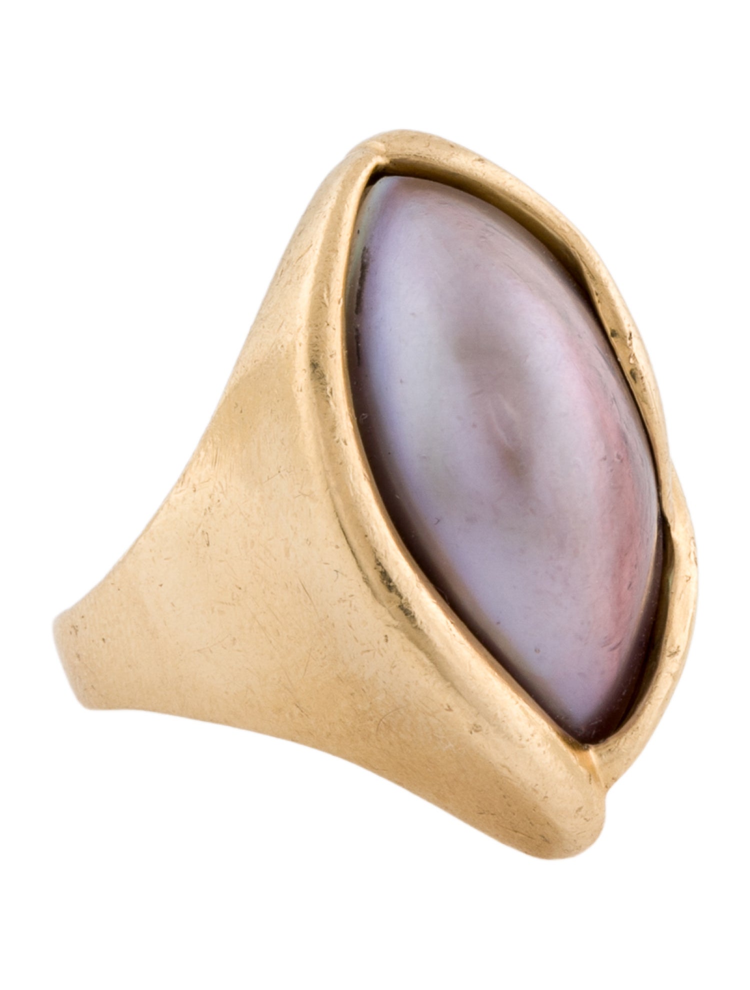 Ring 14K Mabé Pearl Cocktail