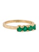 Ring 14K Emerald Stacking Ring