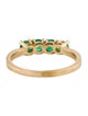Ring 14K Emerald Stacking Ring