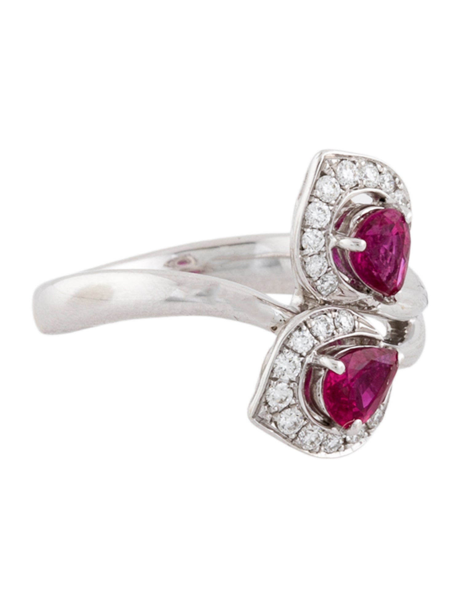 Ring 18K Ruby & Diamond Cocktail