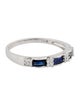 Ring 10K Sapphire & Diamond Band Ring