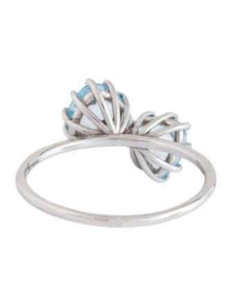 Ring 14K Topaz Toi et Moi Cocktail