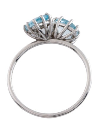 Ring 14K Topaz Toi et Moi Cocktail