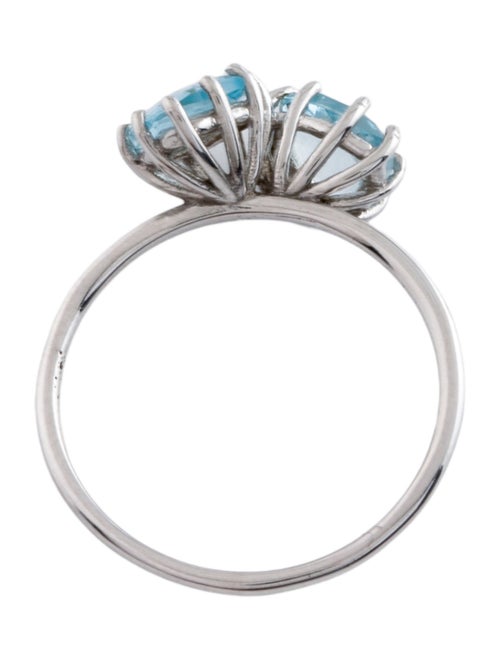 Ring 14K Topaz Toi et Moi Cocktail