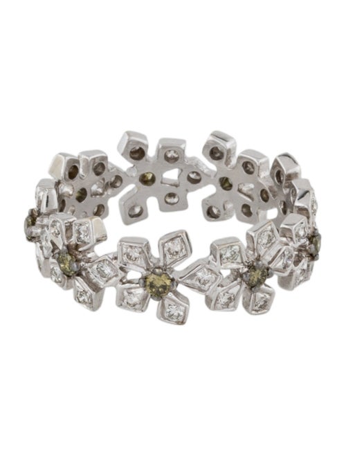Ring 18K Diamond Flower Eternity Band