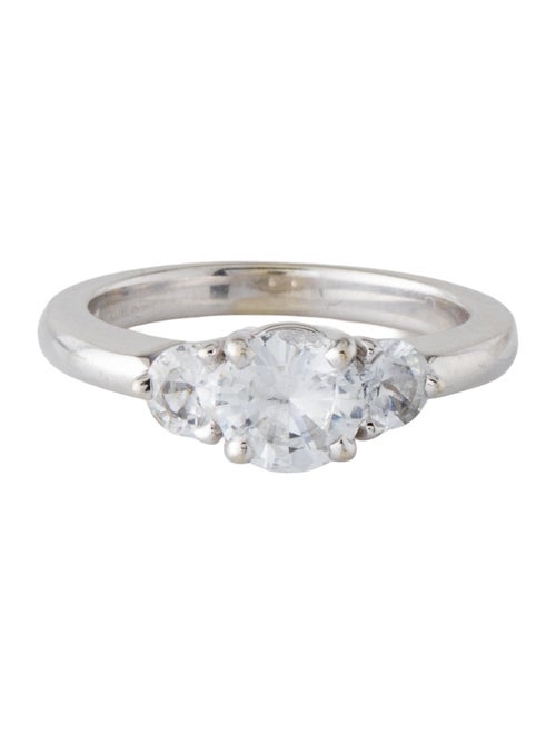 Ring 14K Sapphire Three Stone Cocktail Ring