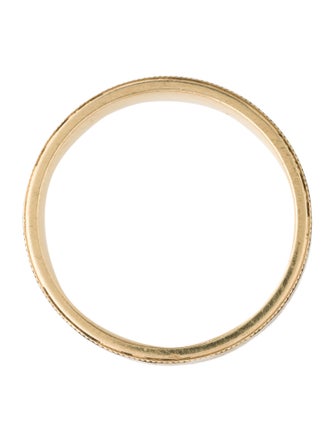 Ring Two-Tone Carved Accent Band