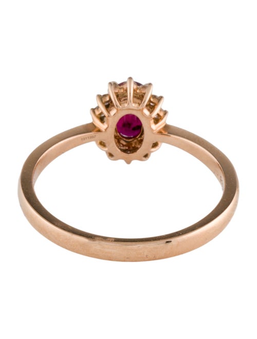 Ring 18K Ruby & DIamond Cocktail Ring