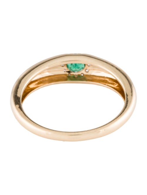 Ring 14K Emerald & Diamond Ring