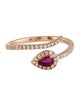 Ring 18K Ruby & Diamond Band
