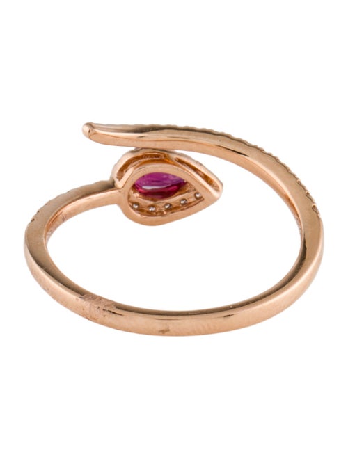 Ring 18K Ruby & Diamond Band