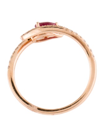 Ring 18K Ruby & Diamond Band