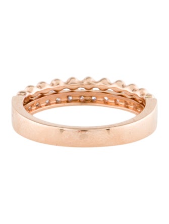 Ring 14K Diamond Bubble Band