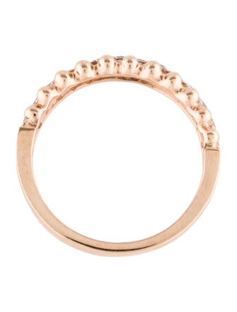 Ring 14K Diamond Bubble Band