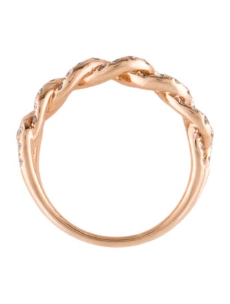 Ring 14K Diamond Chain Link Band