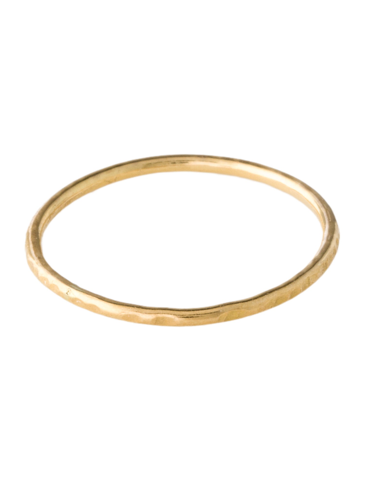 Ring 18K Hammered Band