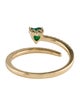 Ring 14K Emerald & Diamond Band