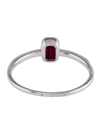 Ring 14K Ruby & Diamond Cocktail Ring