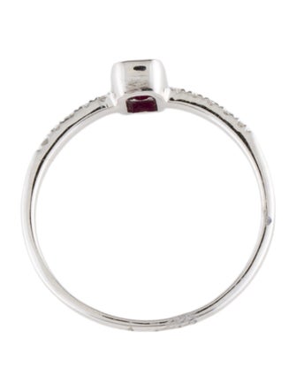 Ring 14K Ruby & Diamond Cocktail Ring