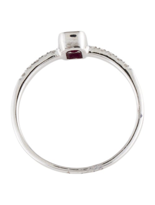Ring 14K Ruby & Diamond Cocktail Ring