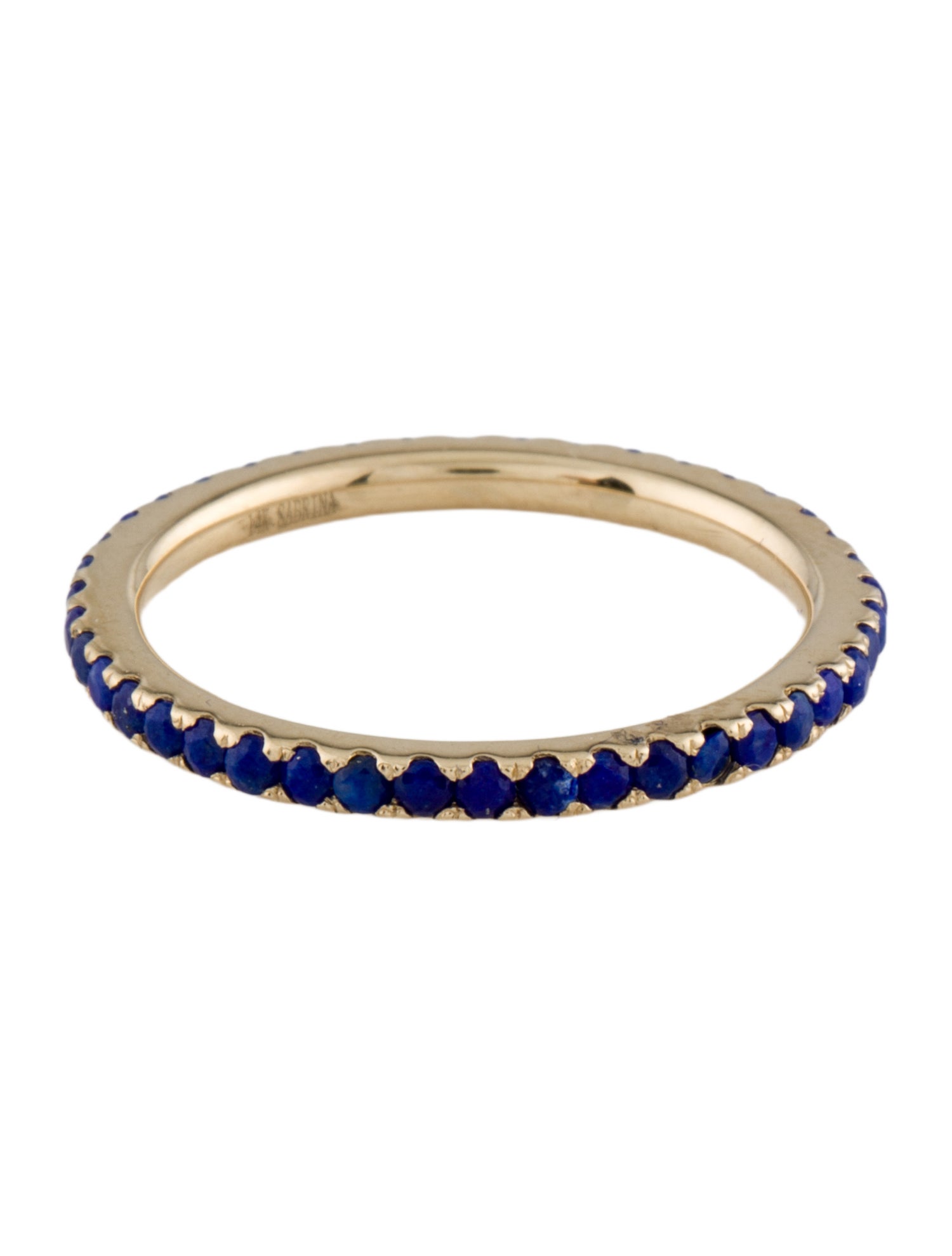 Ring 14K Lapis Lazuli Eternity Band
