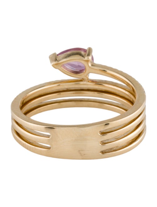 Ring 14K Sapphire & Diamond Band