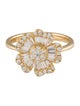 Ring 14K Diamond Flower Cocktail Ring