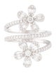 Ring 14K 1.19ctw Diamond Flower Wrap Ring