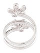 Ring 14K 1.19ctw Diamond Flower Wrap Ring