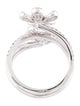 Ring 14K 1.19ctw Diamond Flower Wrap Ring