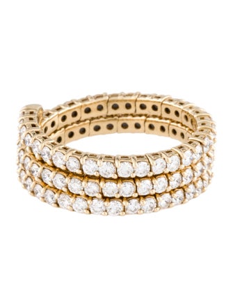 Ring 14K 1.65ctw Diamond Flexible Coil Ring