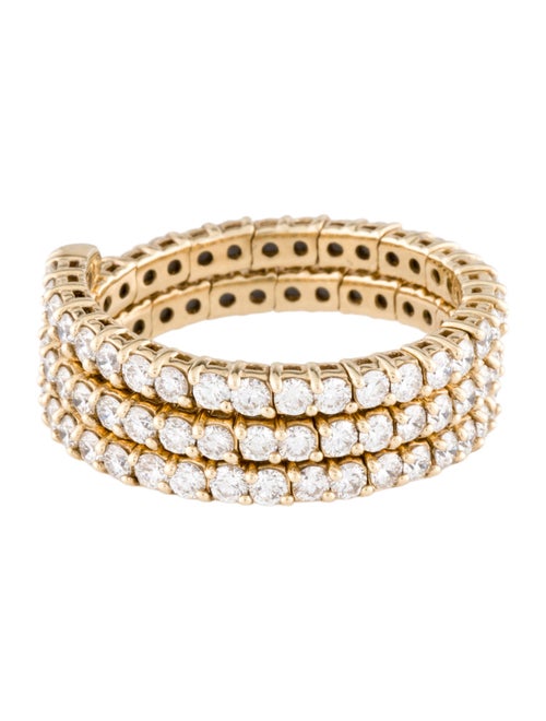 Ring 14K 1.65ctw Diamond Flexible Coil Ring