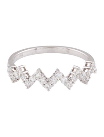 Ring 14K Diamond Heart Beat Ring