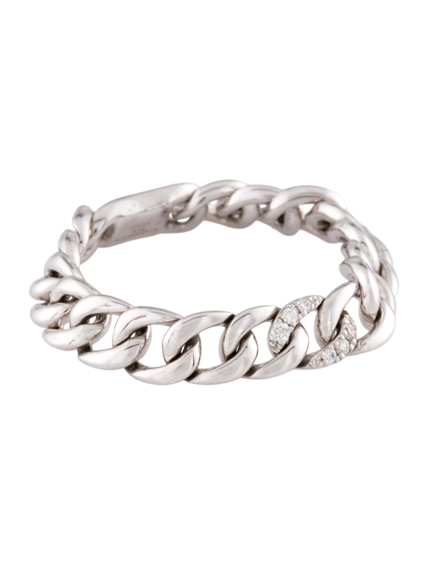 Ring 14K Diamond Link Chain