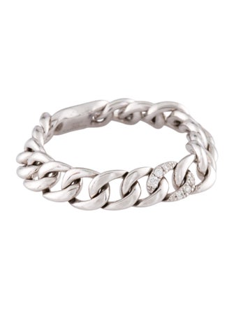 Ring 14K Diamond Link Chain Ring