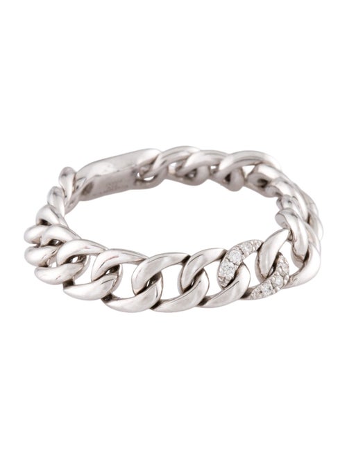 Ring 14K Diamond Link Chain Ring