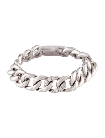 Ring 14K Diamond Link Chain Ring
