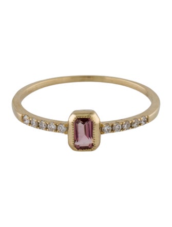 Ring 14K Tourmaline & Diamond Cocktail Ring