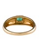 Ring 14K Emerald & Diamond Band