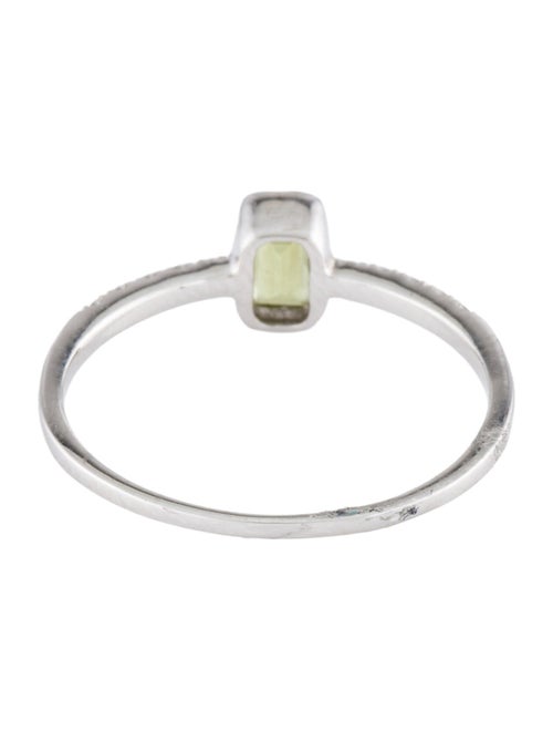 Ring 14K Peridot & Diamond Cocktail Ring