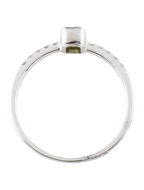 Ring 14K Peridot & Diamond Cocktail Ring