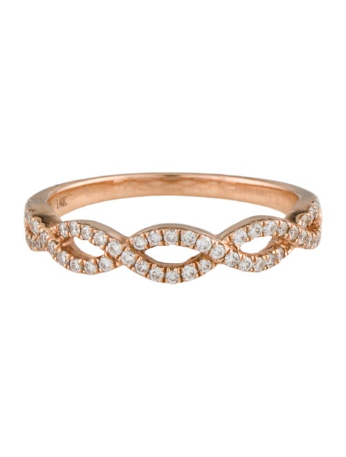 Ring 14K Diamond Twist Band