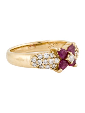 Ring 18K Ruby & Diamond Ring