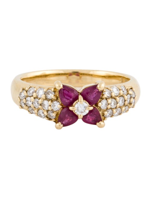 Ring 18K Ruby & Diamond Ring
