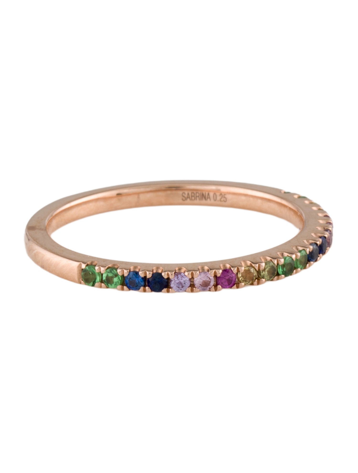 Ring 14K Rainbow Sapphire