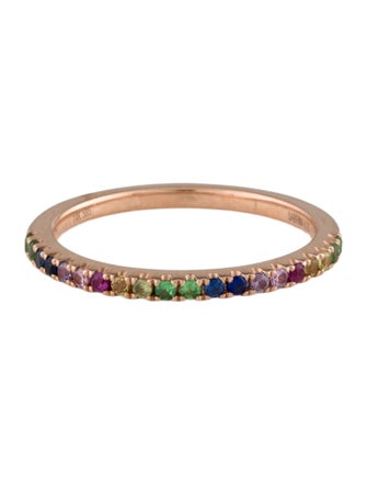 Ring 14K Rainbow Sapphire Ring