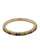 Ring 14K Rainbow Sapphire Band