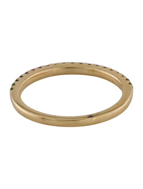 Ring 14K Rainbow Sapphire Band